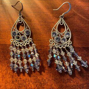 Bundle 3 for $12. Silver toned Beaded Chandelier Earrings.